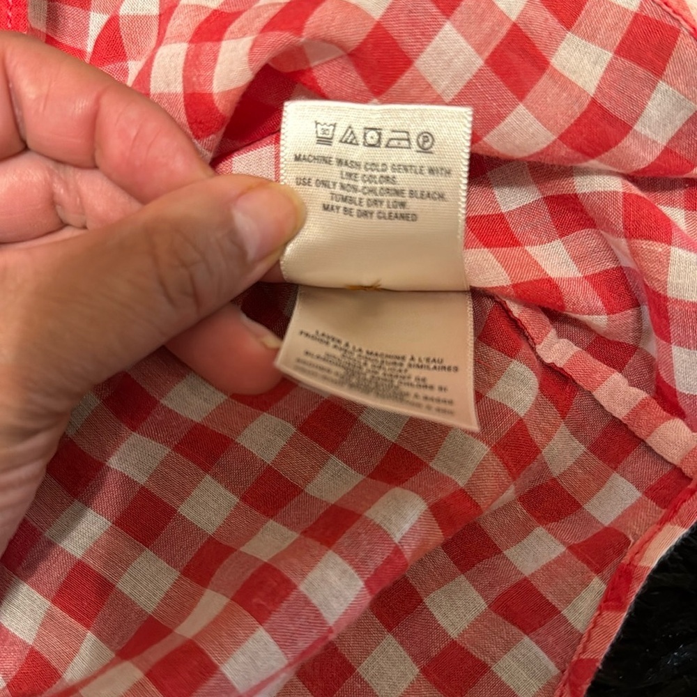 Holding Horses Red and White Checkered Top - Picture 9 of 10